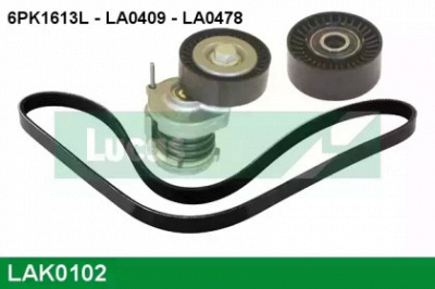 LUCAS ENGINE DRIVE lak0102 -  Поликлиновой ременный комплект